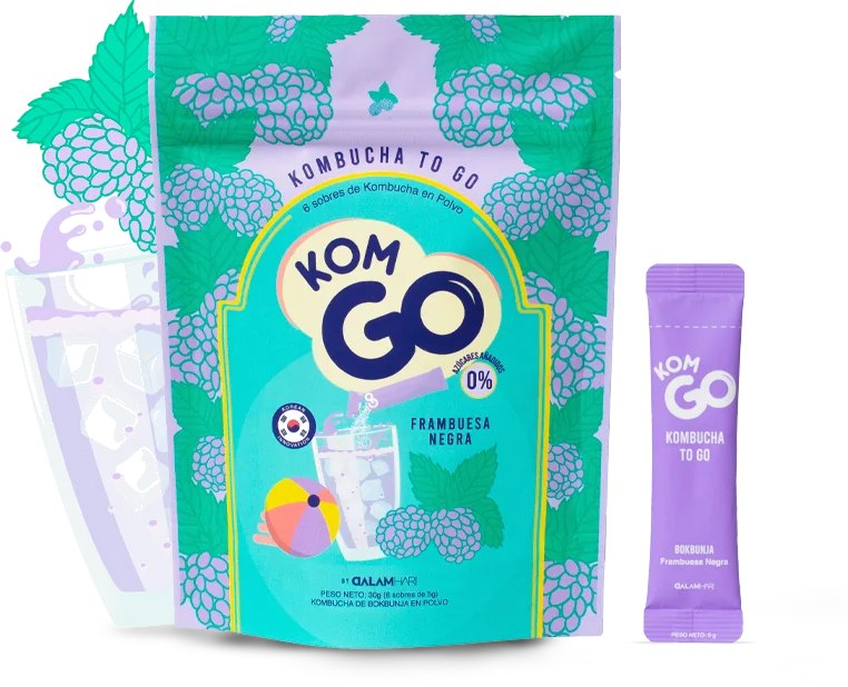KOMGO Bokbunja · Black Raspberry box and stick